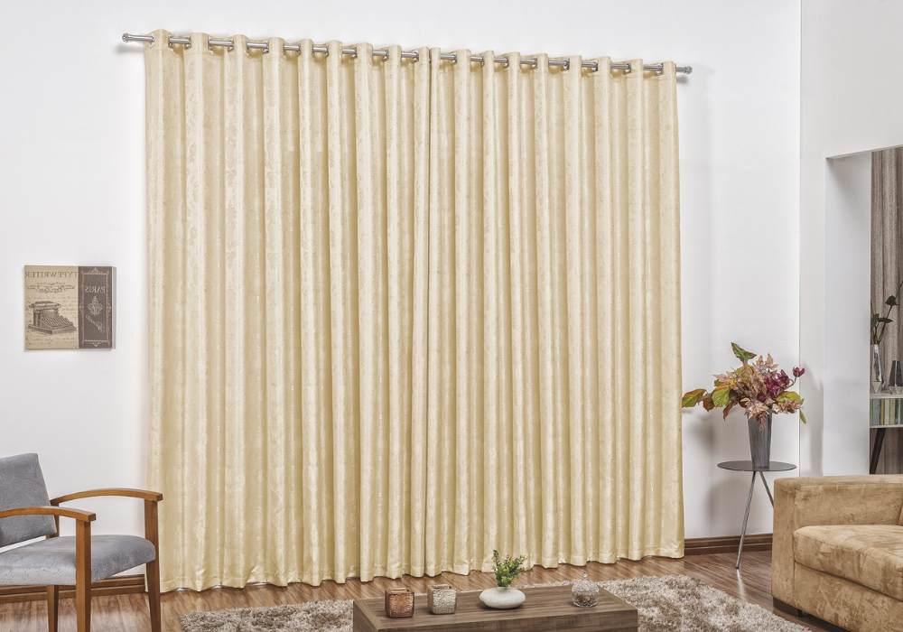 Curtinas para quarto 3 metros moderna micropercal com ilhós cromado cortina sala - 2