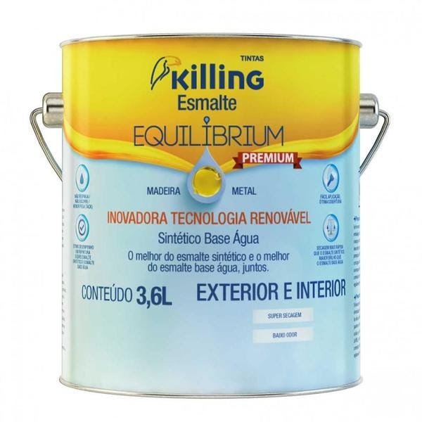 Tinta Esmalte Sintetico Equilibrium 3.6lt Azul Del Rey - 1