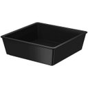 Ver imagem 1 de Travessa Pequena Petisqueira Quadrada Plástica 230ml Potinho Para Petisco Preto Coza