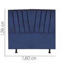Ver imagem 3 de Cabeceira para Cama Box Casal 1,60 Cm Bélgica:azul