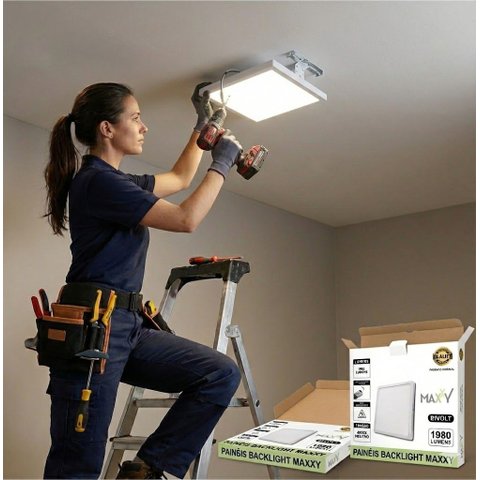 Painel de Led de Sobrepor Quadrado 18w 4000k Max-3184