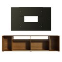 Ver imagem 7 de Rack Madesa Cancun e Painel para TV até 58 Polegadas Rustic/Preto 7K8N Cor:Rustic/Preto/Preto