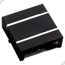Ver imagem 1 de Arandela Slim 2 Frisos e 2 Fachos com Lâmpada de 5w:preto/6500k