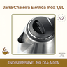Jarra Bule Chaleira Eletrica Inox 1,8 Lts Agua Segura Ferve Rapido Economica Desligamento Automatico - 6