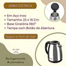 Jarra Bule Chaleira Eletrica Inox 1,8 Lts Agua Segura Ferve Rapido Economica Desligamento Automatico - 4