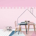 Ver imagem 1 de Papel Meia Parede Bebê Menina Rosa