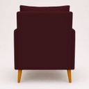 Ver imagem 4 de Poltrona Decorativa Serena para Sala Recepção Escritório Conforto Luxo Almofada Solta Contemporânea