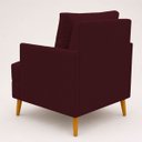 Ver imagem 3 de Poltrona Decorativa Serena para Sala Recepção Escritório Conforto Luxo Almofada Solta Contemporânea