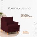 Ver mais imagens de Poltrona Decorativa Serena para Sala Recepção Escritório Conforto Luxo Almofada Solta Contemporânea