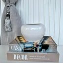 Ver imagem 3 de Decoração sala centro de mesa branco liso lorance moderno