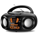 Ver imagem 2 de Rádio Portátil Mondial Boom Box Bx-19 Rádio Fm Bluetooth e Entrada USB Preto/Laranja – Bivolt