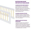 Ver imagem 4 de Grade de Proteção Dupla Wave Casatema MadeiraOriginals Branco/Marrom