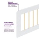 Ver imagem 3 de Grade de Proteção Dupla Wave Casatema MadeiraOriginals Branco/Marrom