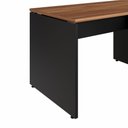 Ver imagem 7 de Espaço de Trabalho em L P/ 2 Pessoas 120cm Pés Painel F5 Cor:nogal com Preto