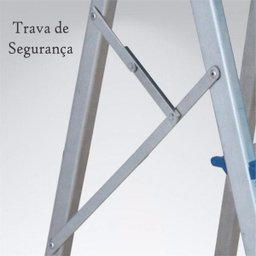 Escada Banqueta Doméstica Alumasa Aluminio 03 Degraus - 3