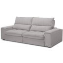 Ver imagem 1 de Sofá Retrátil Reclinável para Sala de Estar Living 230cm Nápoles F04 Veludo Cinza - Lyam Decor