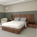 Ver imagem 1 de Cama Casal sob Medida Nn 148cmx200cm 100% Mdf Casa Lar Cor:nogueira Cadiz