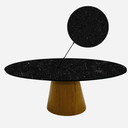 Ver imagem 3 de Mesa Jantar Oval 140x90cm - Mármore São Gabriel