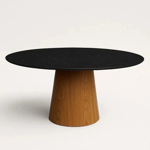 Mesa Jantar Oval 140x90cm - Mármore São Gabriel