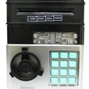 Ver imagem 2 de Mini Cofre Digital Senha 4 Dígitos Notas e Moedas Preto