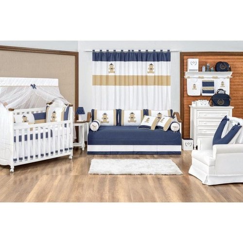 Porta Objetos Para Berco De Bebe Urso Rei Marinho Madeiramadeira
