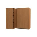 Ver imagem 1 de Armário Aéreo Cozinha Modulado Maxxi Canto Reto G768 com 1 Porta 98cm Canela - Kappesberg