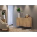 Ver mais imagens de Aparador Buffet 4 Portas Suspenso Viena Multimóveis V3605 Rustic/Natural