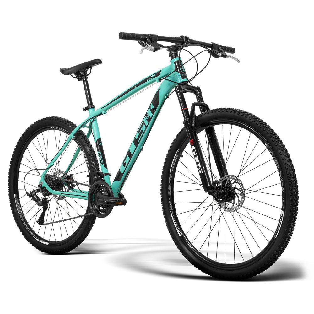 Bicicleta Gts aro 29 Freio a disco 21 Marchas e Amortecedor | GTS M1 Ride New COLOR - 17 - Verde Tif - 2