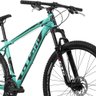 Bicicleta Gts aro 29 Freio a disco 21 Marchas e Amortecedor | GTS M1 Ride New COLOR - 17 - Verde Tif - 5