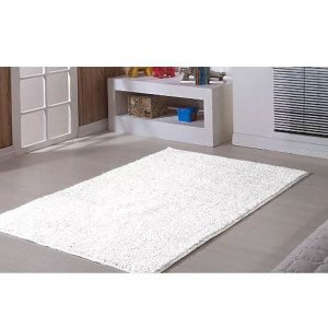 Tapete Branco Sala Quarto 200 x 300 Classic Branco
