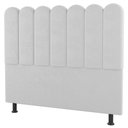 Ver imagem 1 de Cabeceira Cama Box Solteiro Lana 100cm Sintético Branco - Desk Design