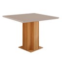 Ver imagem 1 de Conjunto Sala de Jantar Mesa Sophia Tampo Mdf/vidro com 4 Cadeiras Maia Cimol Nature/off White/masca