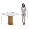Conjunto Sala de Jantar Mesa Sophia Tampo Mdf/vidro com 4 Cadeiras Maia Cimol Nature/off White/masca - 5