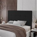 Ver imagem 6 de Cabeceira Cama Box Casal Queen Size Luana 160cm Linho Preto