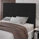 Ver imagem 3 de Cabeceira Cama Box Casal Queen Size Luana 160cm Linho Preto