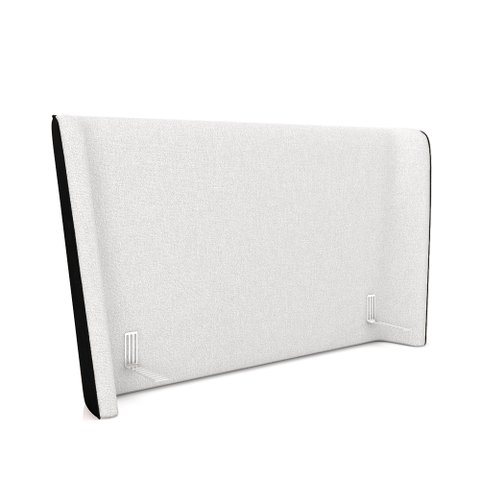 Cabeceira Design para Cama King Torres Pés em Madeira Pu/bouclê Preto/off White G91 - Gran Belo