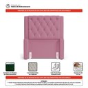 Ver mais imagens de Cabeceira e Calçadeira Báu Solteiro Atena 90cm Capitonê Suede Rosa - Desk Design