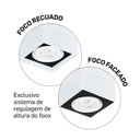 Ver imagem 3 de Spot de Sobrepor Newline Cube Par 20 E27 Bivolt Branco e Preto