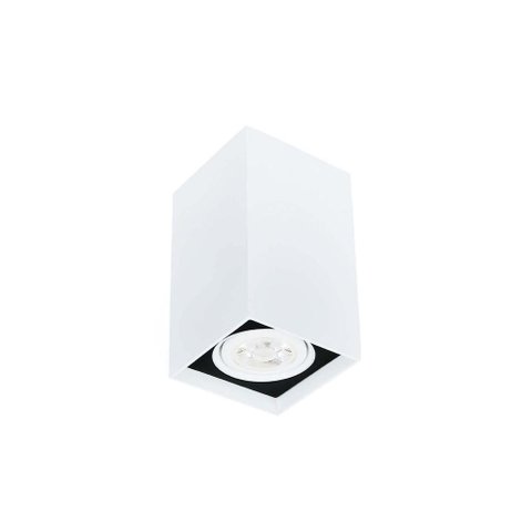 Spot de Sobrepor Newline Cube Par 20 E27 Bivolt Branco e Preto