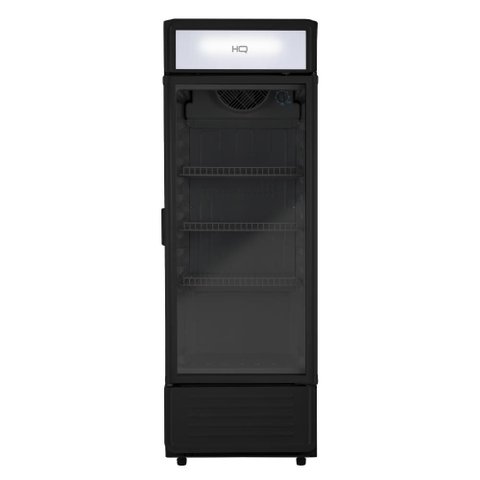 Refrigerador Expositor Vertical Porta de Vidro Hq 225 Litros Preto Hq-225REVPVX