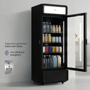 Ver imagem 6 de Refrigerador Expositor Vertical Porta de Vidro Hq 225 Litros Preto Hq-225REVPVX