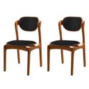Ver imagem 1 de Conjunto com 2 Cadeiras de Jantar Solaris Soft Moderna Mobília