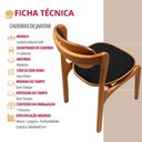 Ver imagem 5 de Conjunto com 2 Cadeiras de Jantar Solaris Soft Moderna Mobília