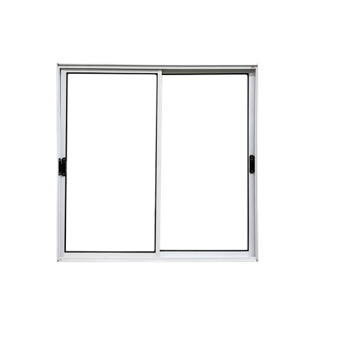 Vitrô 2 Folhas Móveis de Correr Aluminio Branco 1,00x1,00 Linha 18 Modular