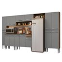 Ver imagem 3 de Armário de Cozinha Completa 325cm Rustic/cinza Emilly Madesa 07