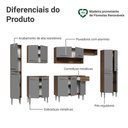 Ver imagem 5 de Armário de Cozinha Completa 325cm Rustic/cinza Emilly Madesa 07