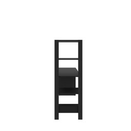 Mesa Escrivanha Home Office Mdf com Prateleiras Artemis Preto - 5