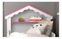 Ver imagem 3 de Mini Cama Infantil P/ Quarto Casinha Realeza Branco com Rosa