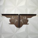 Ver imagem 6 de Mão Francesa Marrom Decorativa 20cm Cantinho do Café Xícara Aço Zarg