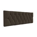 Ver imagem 1 de Cabeceira Almofadada Capitonê para Cama Luxo Suede Rbl:casal Painel/marrom